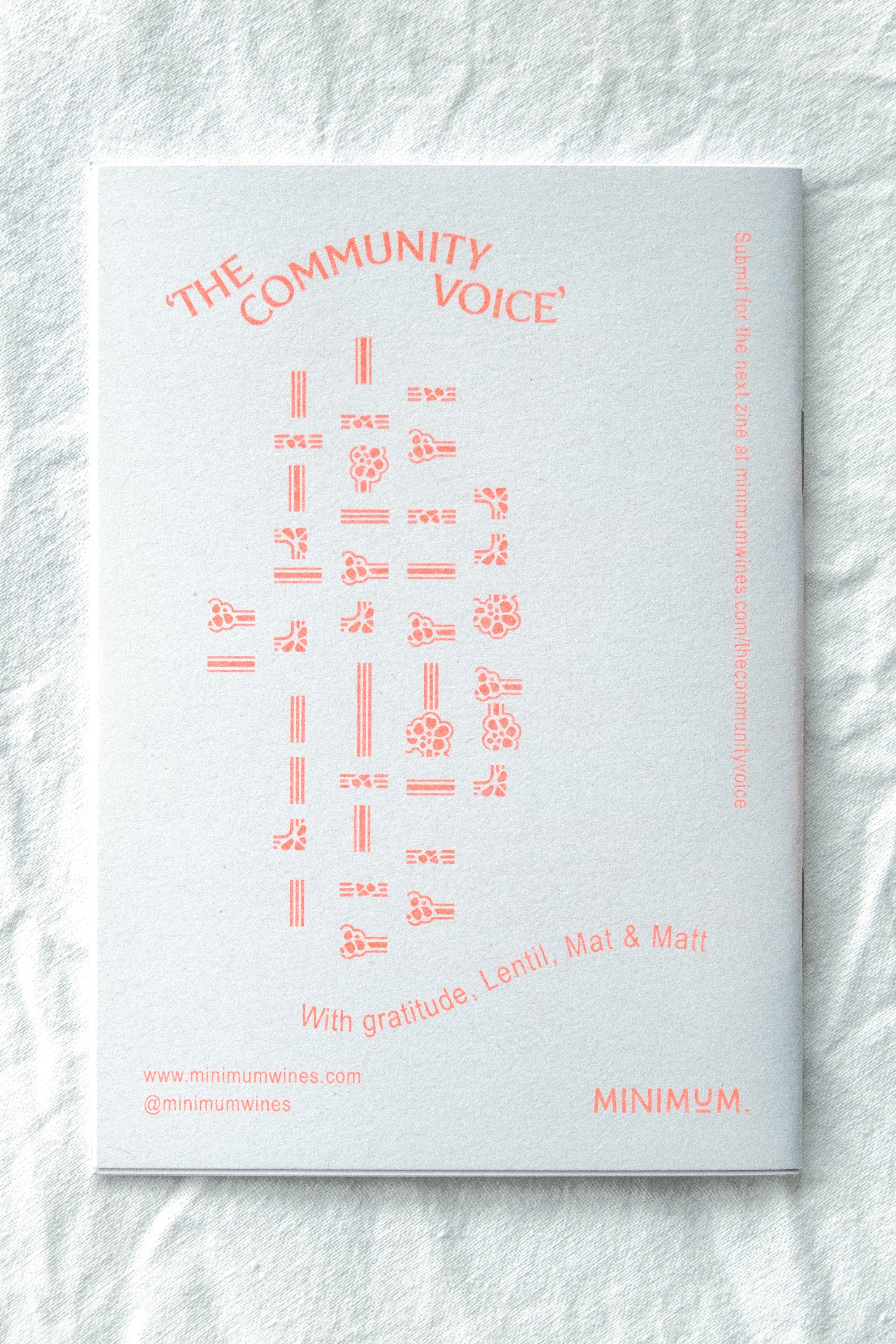 The Minimum Zine Issue #13.