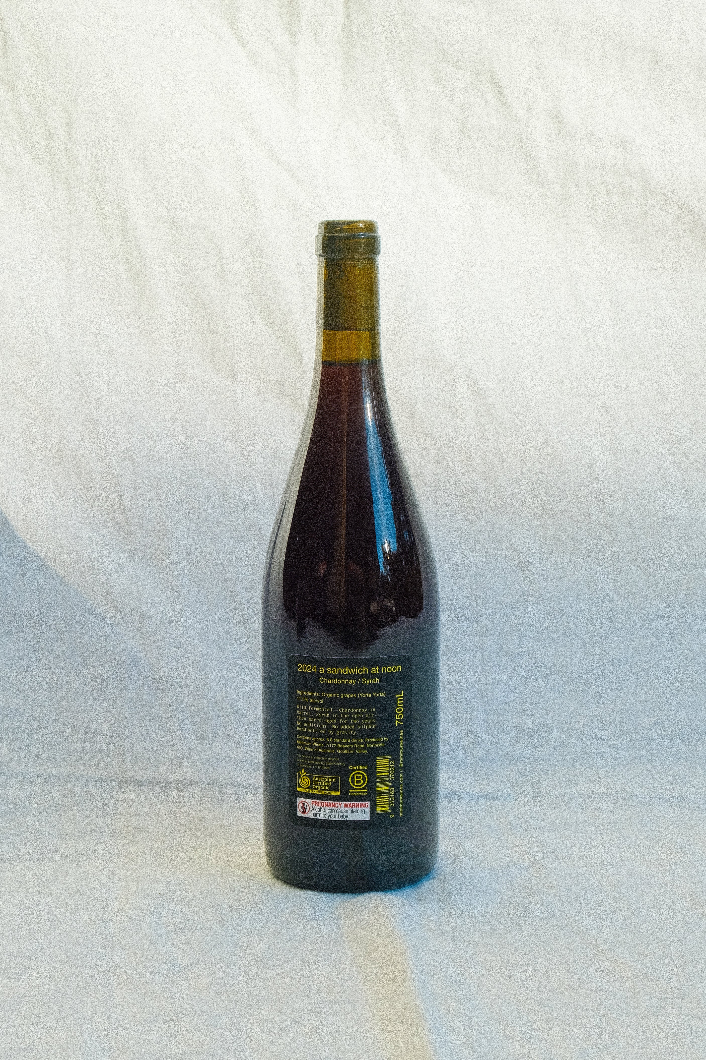 2024 'a sandwich at noon' Chardonnay / Syrah.