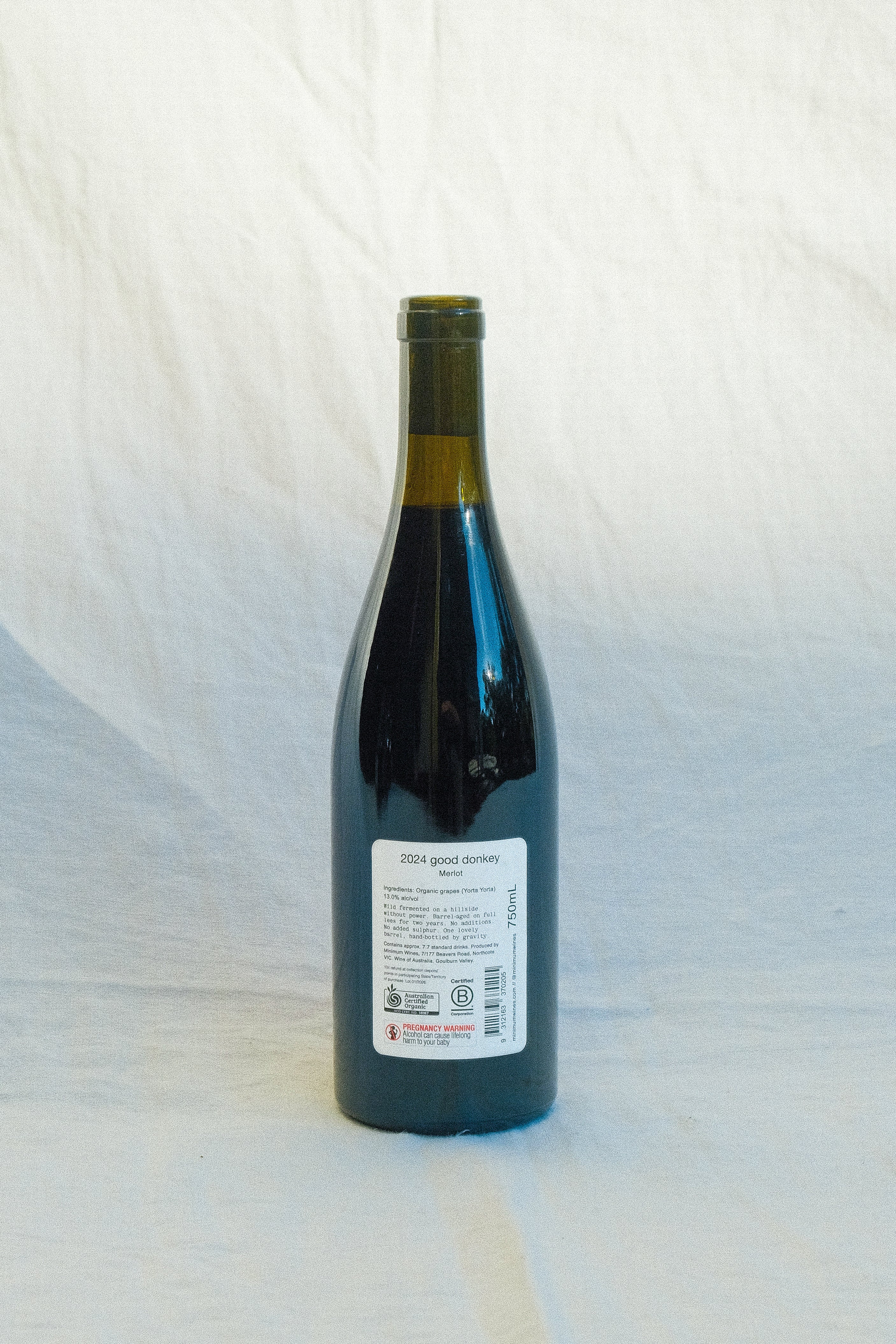 2024 'good donkey' Merlot.