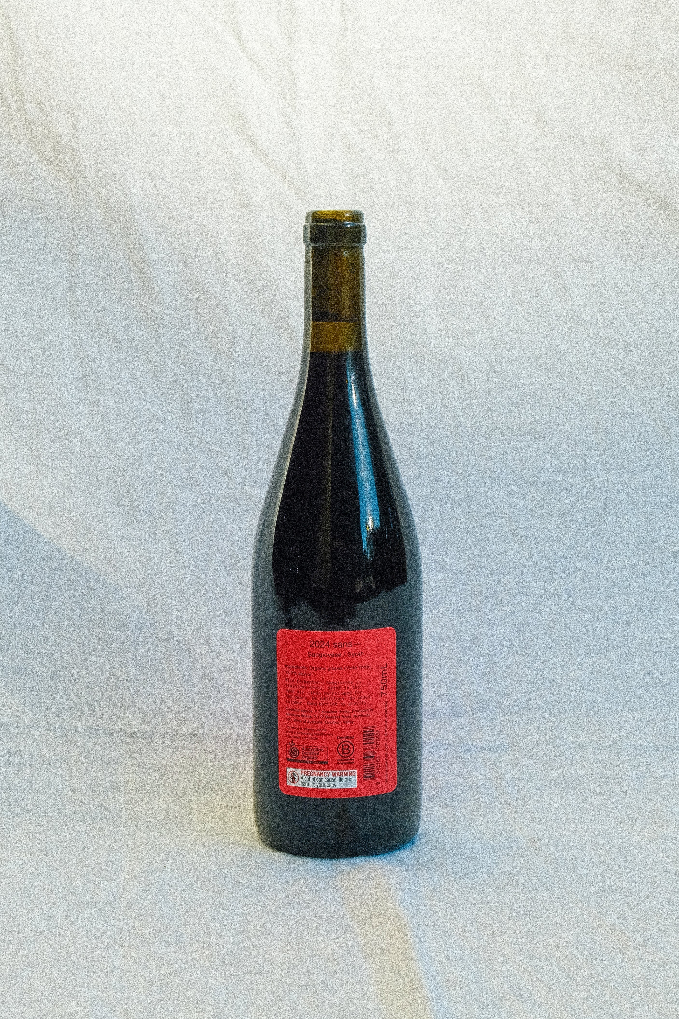 2024 'sans—' Sangiovese/Syrah.