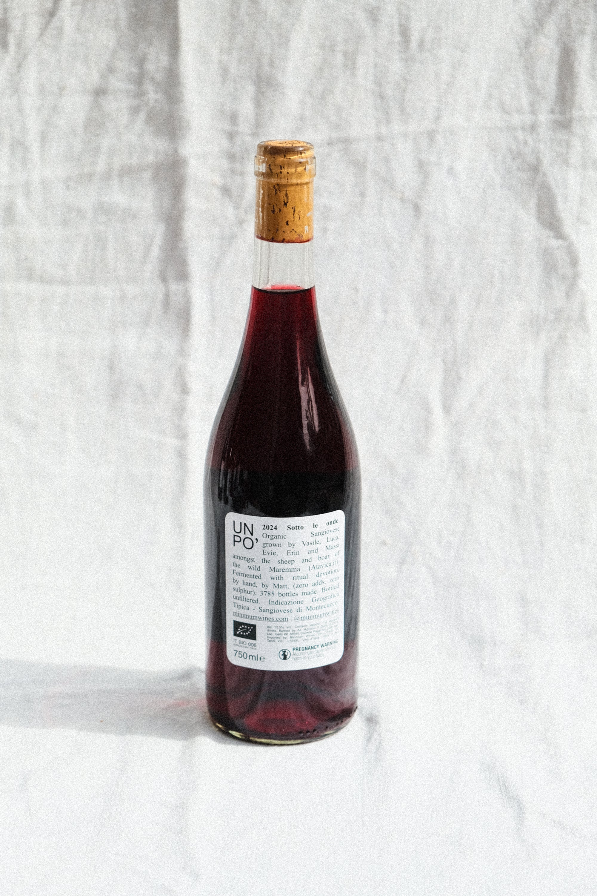 2024 UN PO 'Sotto le onde' Sangiovese.
