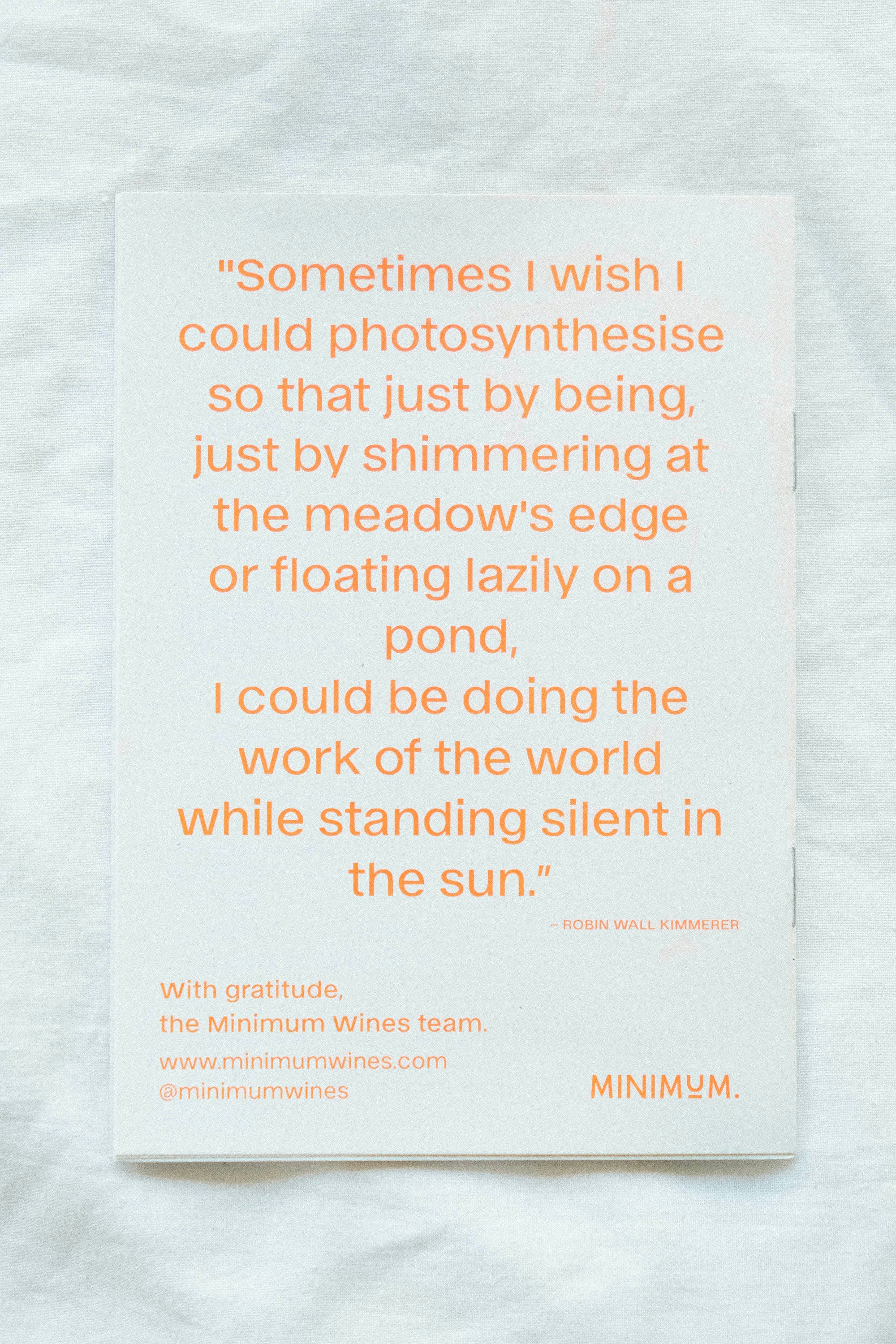 The Minimum Zine 2022 Impact Issue.