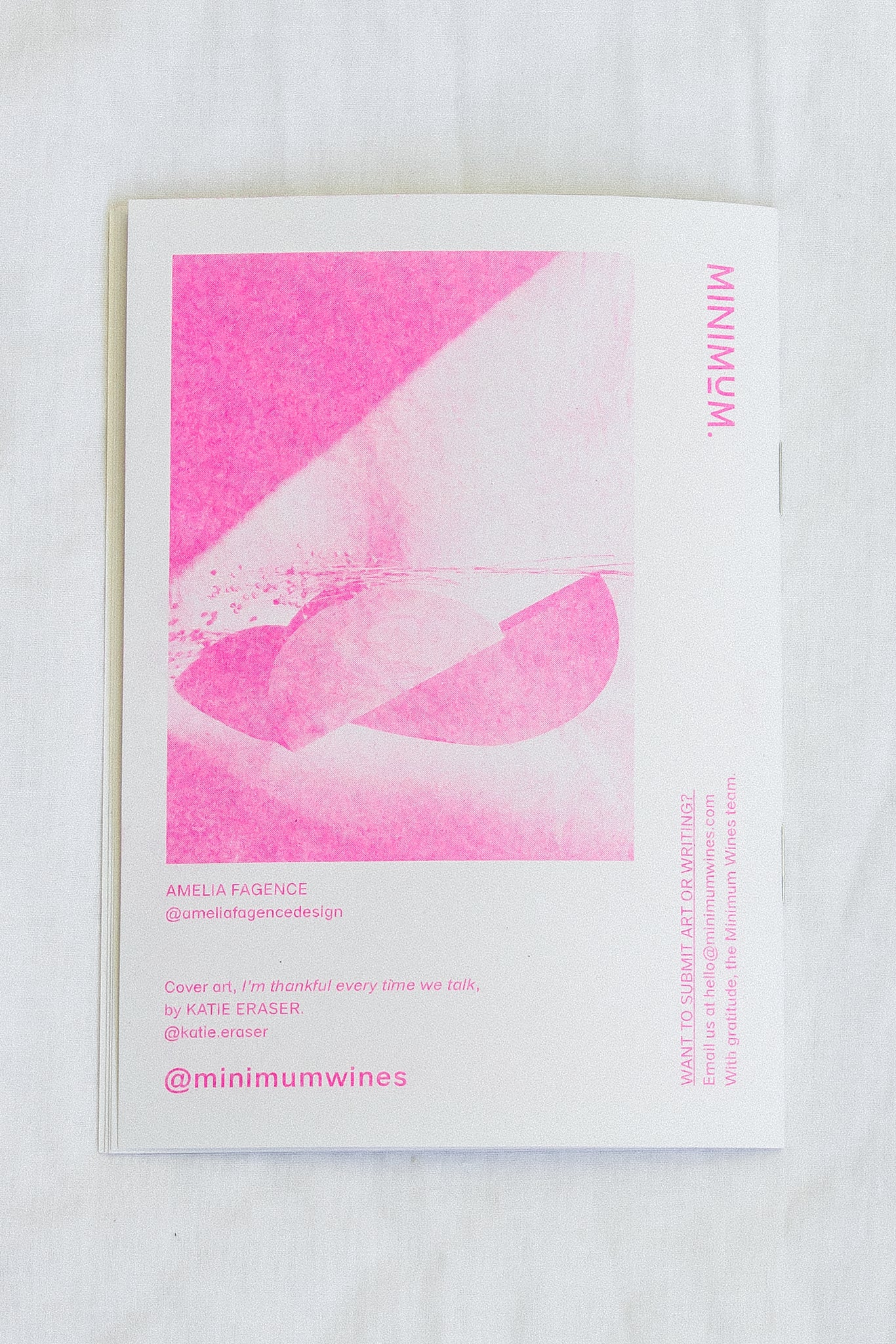 The Minimum Zine Issue #6.